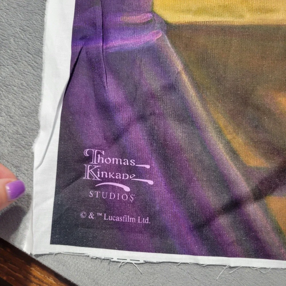 David Textiles Fabric Panel Unisex OS Purple Star Wars Mandalorian Turning Point